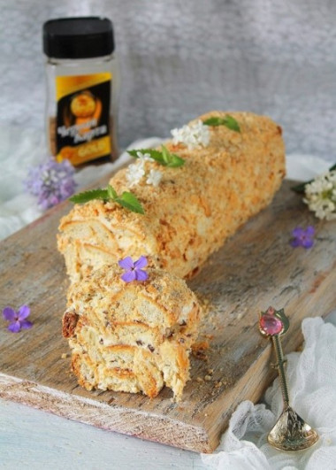 Торт "Слоеное полено"