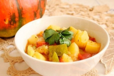 Рагу из телятины с овощами