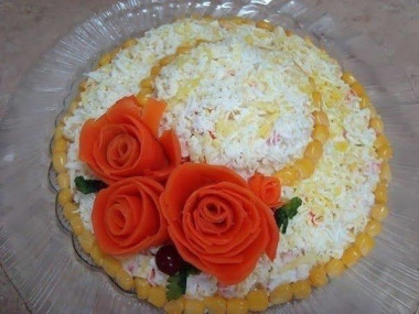 Салат "Соломенная шляпка"