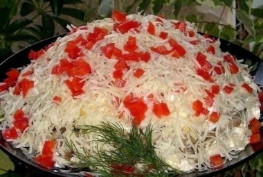 Салат "Кучеряшка"