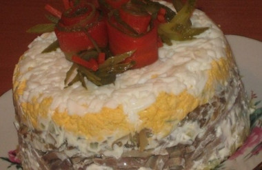 Салат "Язык под шубой"