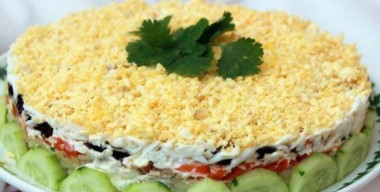 Салатик слоеный