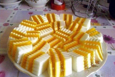 Желе кефирное