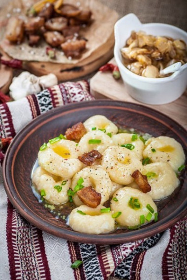 Картофельные галушки. Полюшки