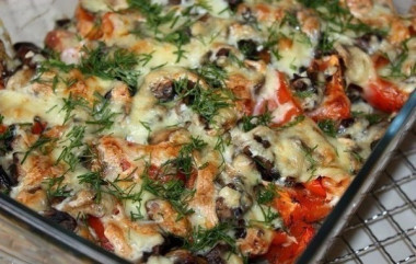 Картофель и баклажаны запеченные в духовке