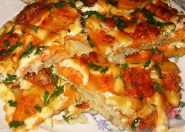 Рыба, запеченная под шубой