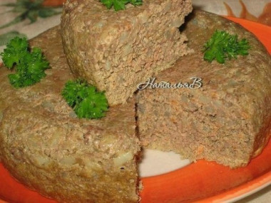 Печеночное суфле с рисом