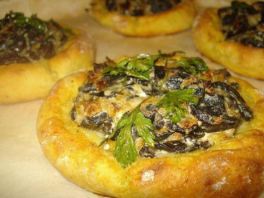 Картофельные ватрушки с курицей