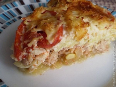 Нежная запеканка из кабачка