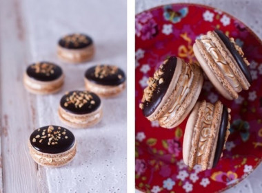 Макарон с меренгой и вишней.  на 25 штук: 