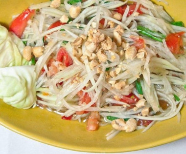 Салат из куриных сердечек