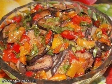 Маринованные баклажаны "Мозаика"