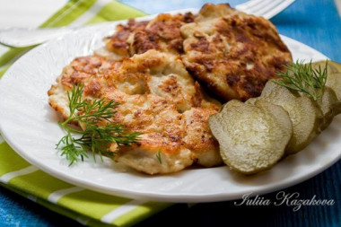 Куриные оладьи