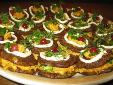 Пирожные из печени