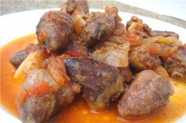 Куриные потрошки по-болгарски