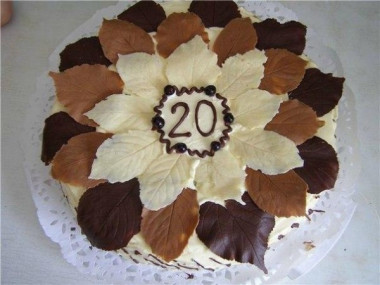 Шоколадные листочки