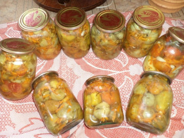 Зеленые помидоры с начинкой