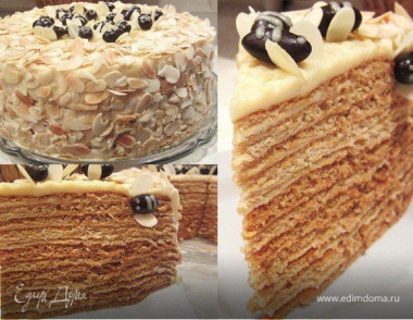 медовик со сгущенкой