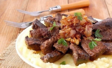 Печень в медовом соусе