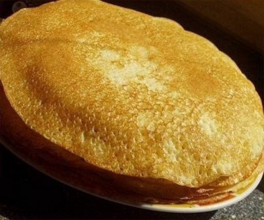 Блины на минеральной воде