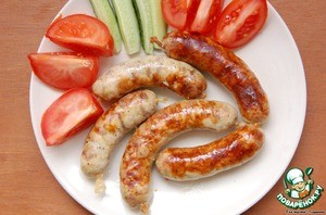 Домашние колбаски куриные