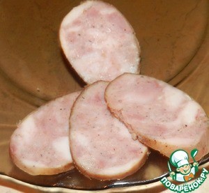 Домашняя колбаса горячего копчения 