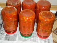 Лечо с баклажанами.