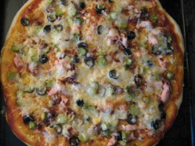 Пицца на классической основе, варианты начинок