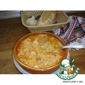 Хлебный чесночный супчик