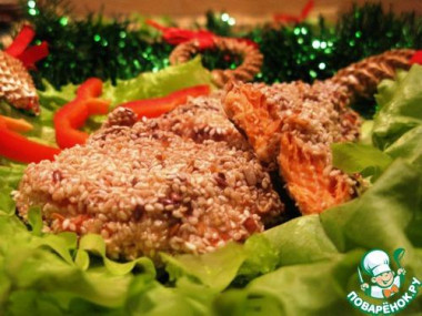 рыба с кунжутом