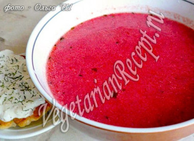 Суп-пюре из свеклы