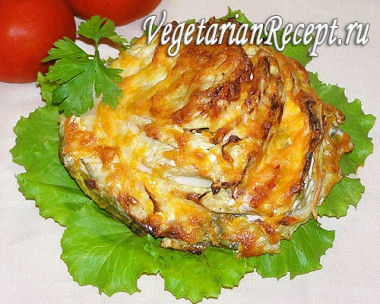 Фаршированная капуста запеченная