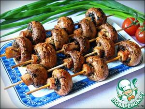 швшлык из шампиньоноы