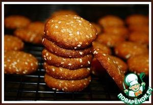 лимонные хрустяшки с кунжутом