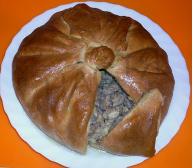 Сочное мясо в тесте