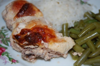 Курица, запеченная в кефире