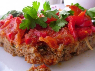 Ленивая котлета на противне(турецкая кухня)