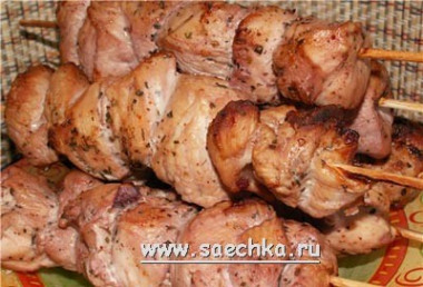 Шашлык в красном маринаде