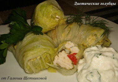 Диетические голубцы в пекинской капусте