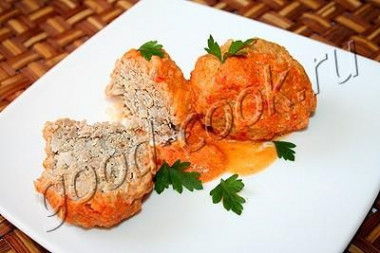 ТЕФТЕЛИ ТУШЕНЫЕ В СМЕТАННО-ТОМАТНО-ПЕРЕЧНОМ СОУСЕ