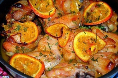 Куриное филе с грибами и сливками