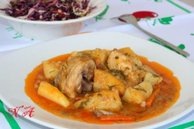 Соус с курицей по-кубански