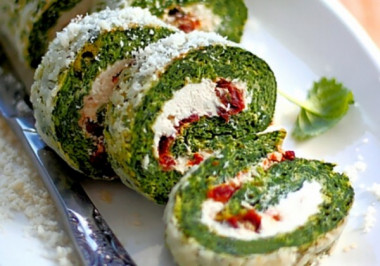 Шпинатные роллы