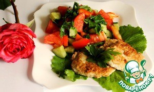 Диетические куриные оладушки