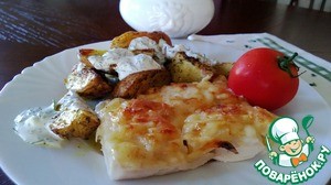 Куриное филе с ананасами и сыром