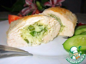 Куриное филе с брынзой