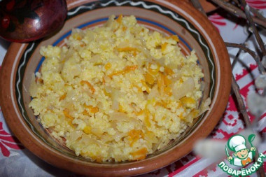 "Каша пшенная с квашеной капустой"