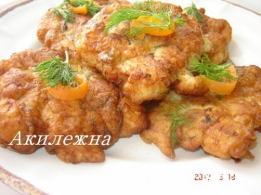 Куриные оладьи