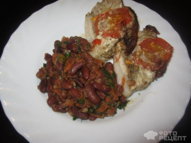 Свиной окорок с овощами в АГ