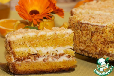 апельсиновый бисквит